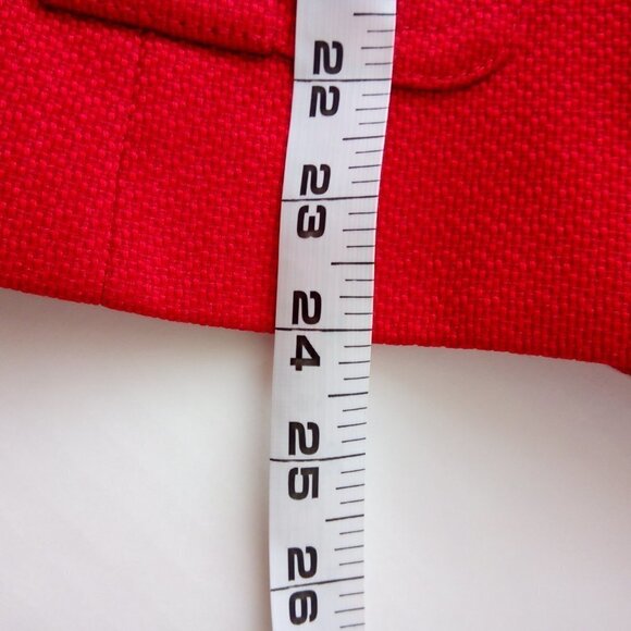 Tahari Red Blazer Women Size 14 Petite Preppy Holiday Career Festive - Picture 8 of 9
